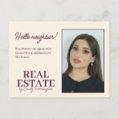 Carte Postale Introduction Moderne Agent Immobilier Prunier (Devant)