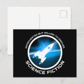Carte Postale Introverted Mais Prêt À Discuter De Science-Fictio (Devant / Derrière)