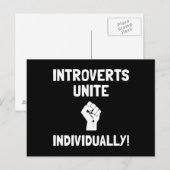 Carte Postale Introverties Unite (Devant / Derrière)