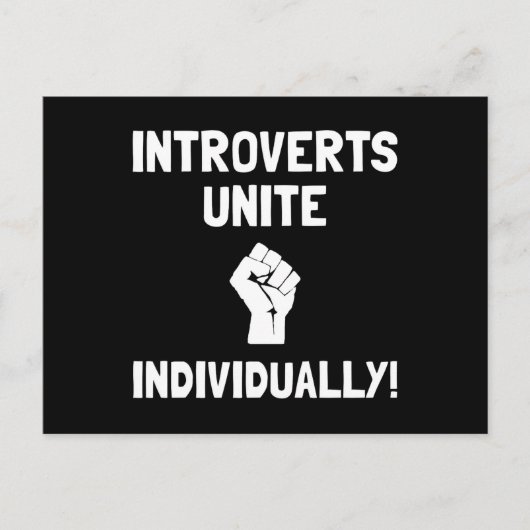 Carte Postale Introverties Unite (Devant)