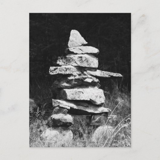 Carte Postale Inukshuk reste fort (Devant)