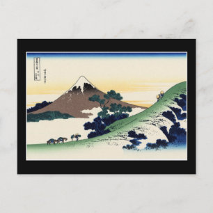 Carte Postale Inume Pass, Kōshu (par Hokusai)
