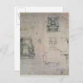 Carte Postale Inv. 1859 6-25-545. R. Conception pour tombes (Devant / Derrière)