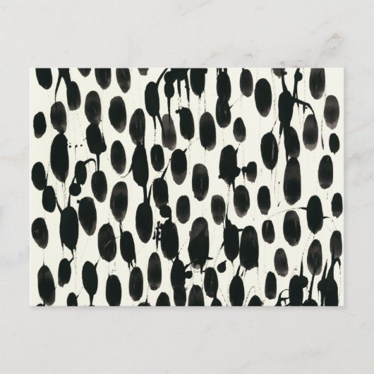 Carte Postale Invariable I | Aquarelle noire (Devant)