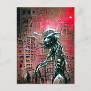 Carte Postale Invasion Alien