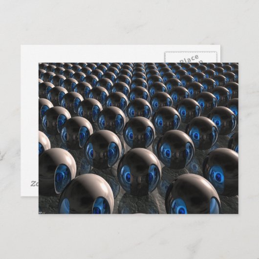 Carte Postale Invasion Alien À L'Aube (Devant / Derrière)