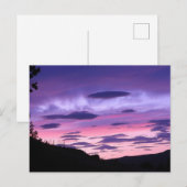 Carte Postale Invasion Alien Coucher du Soleil (Devant / Derrière)