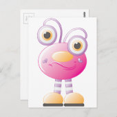 Carte Postale Invasion Alien pour les filles 1 (Devant / Derrière)