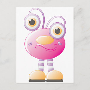 Carte Postale Invasion Alien pour les filles 1