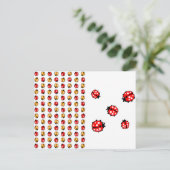 Carte Postale Invasion de coccinelles (Debout devant)