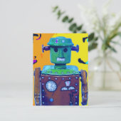 Carte Postale invasion de robots 1-1 (Debout devant)