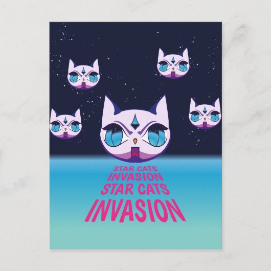 Carte Postale Invasion de Star Cats (Devant)