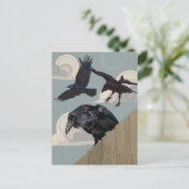 Carte Postale Invasion du corbeau (Debout devant)