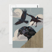 Carte Postale Invasion du corbeau (Devant / Derrière)