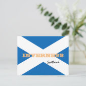 Carte Postale Inverness - Drapeau écossais & Ecosse /fans sporti (Debout devant)