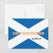 Carte Postale Inverness - Drapeau écossais & Ecosse /fans sporti (Devant / Derrière)