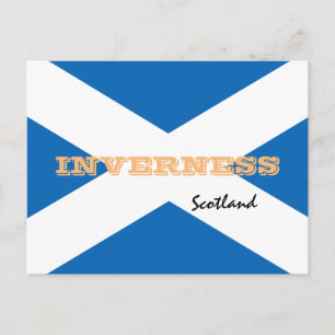 Carte Postale Inverness - Drapeau écossais & Ecosse /fans sporti