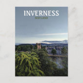 Carte Postale Inverness, Ecosse, Royaume-Uni vue du soir (Devant)