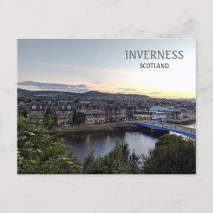 Carte Postale Inverness, Écosse, Royaume-Uni Vue sur la ville