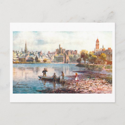Carte Postale Inverness vintage, Écosse, (Devant)