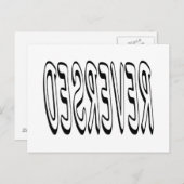 Carte Postale Inversé (Devant / Derrière)