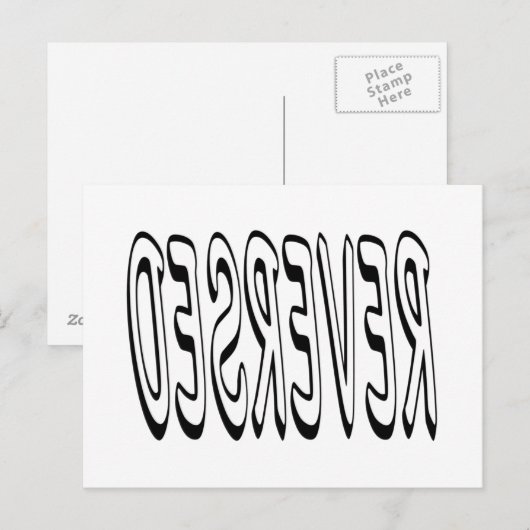 Carte Postale Inversé (Devant / Derrière)