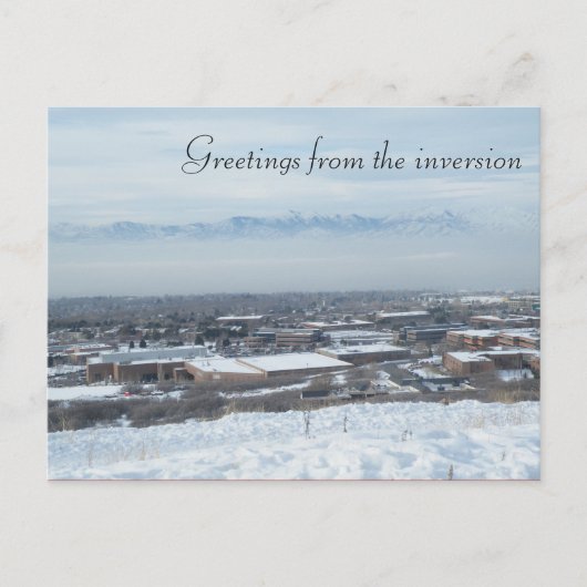 Carte Postale Inversion à Salt Lake City (Devant)