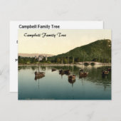 Carte Postale Inverso Castle and Bridge, Écosse (Devant / Derrière)