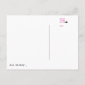 Carte Postale invitation (Dos)