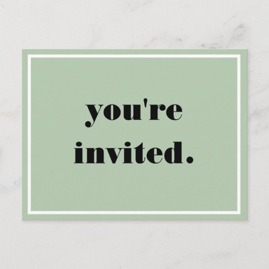 Carte postale Invitation (Devant)