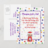 Carte Postale Invitation (Devant / Derrière)