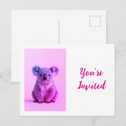 Carte Postale Invitation (Devant / Derrière)