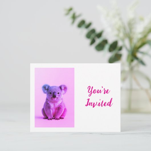 Carte Postale Invitation (Debout devant)