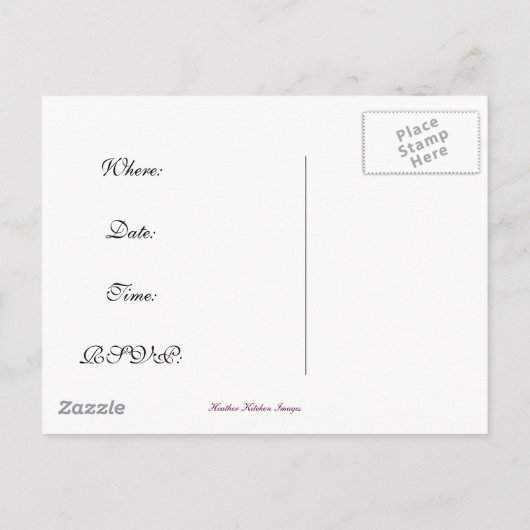 Carte Postale Invitation (Dos)