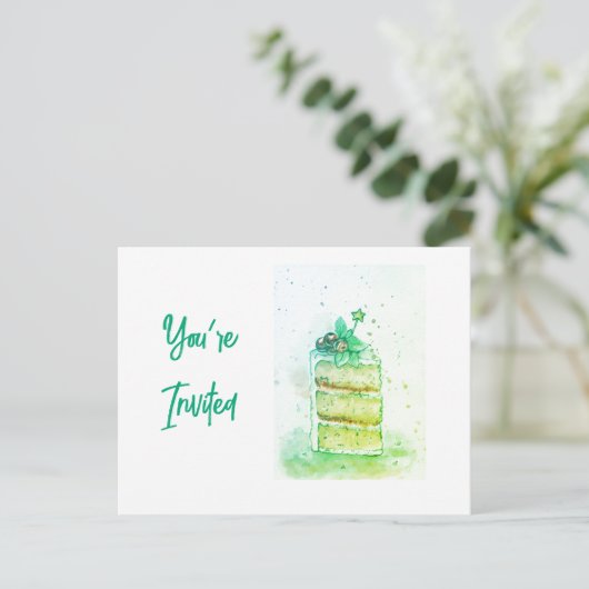 Carte Postale Invitation (Debout devant)