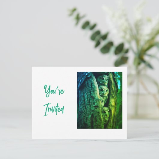 Carte Postale Invitation (Debout devant)