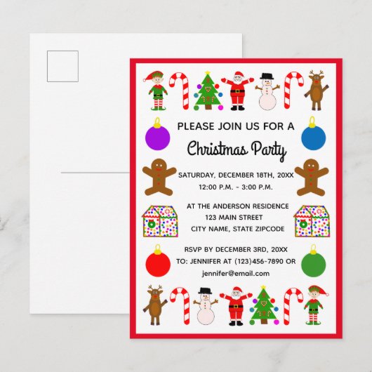 Carte postale Invitation #2 (Devant / Derrière)