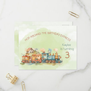 Carte postale Invitation 3e anniversaire du moteur