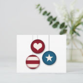 Carte postale Invitation 4 juillet (Debout devant)