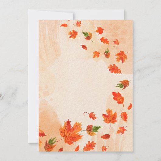 Carte postale Invitation 5" x 7" (Dos)