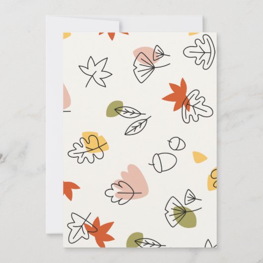 Carte postale Invitation 5" x 7" (Dos)