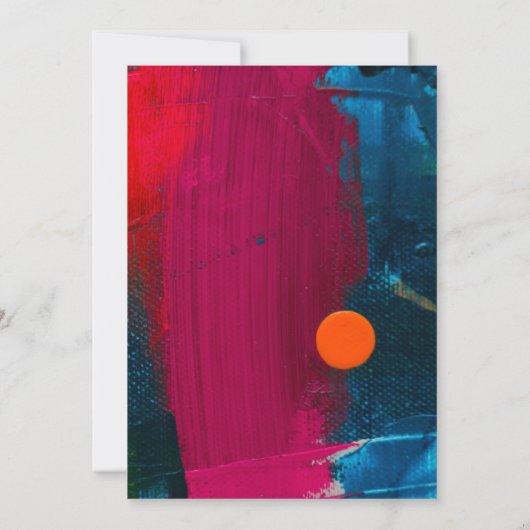 Carte postale Invitation 5" x 7" (Dos)