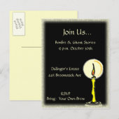 Carte Postale Invitation à la bougie (Devant / Derrière)