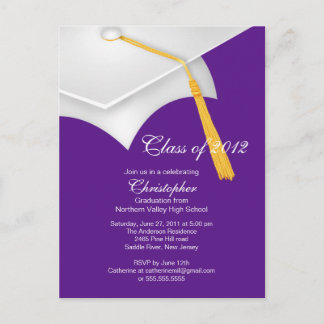 Carte Postale Invitation à la cérémonie de remise des diplômes d