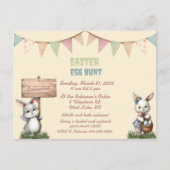 Carte Postale Invitation à la chasse aux oeufs de Pâques (Devant)