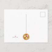 Carte Postale Invitation à la chasse aux oeufs de Pâques. Fleur  (Dos)