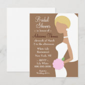 CARTE POSTALE INVITATION À LA DOUCHE À BRIDE 311-BLONDE (Devant / Derrière)
