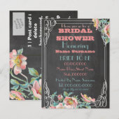 Carte Postale invitation à la douche nuptiale (Devant / Derrière)