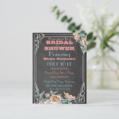 Carte Postale invitation à la douche nuptiale (Debout devant)