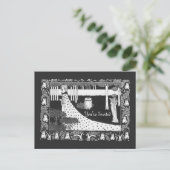 Carte Postale Invitation à la douche nuptiale Mariage de Beardsl (Debout devant)